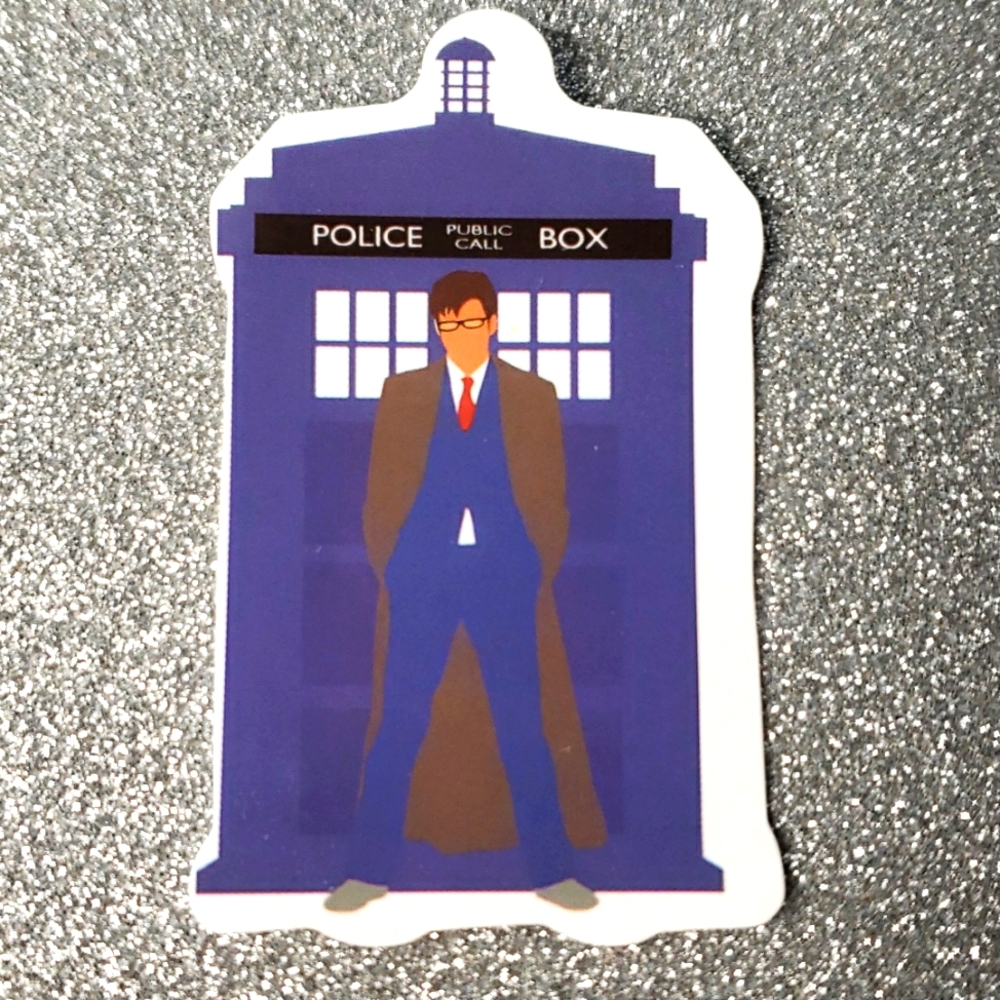 10/$10 DR. WHO Tardis waterproof sticker TV Show 10